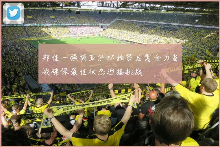 邵佳一强调亚洲杯抽签后需全力备战确保最佳状态迎接挑战